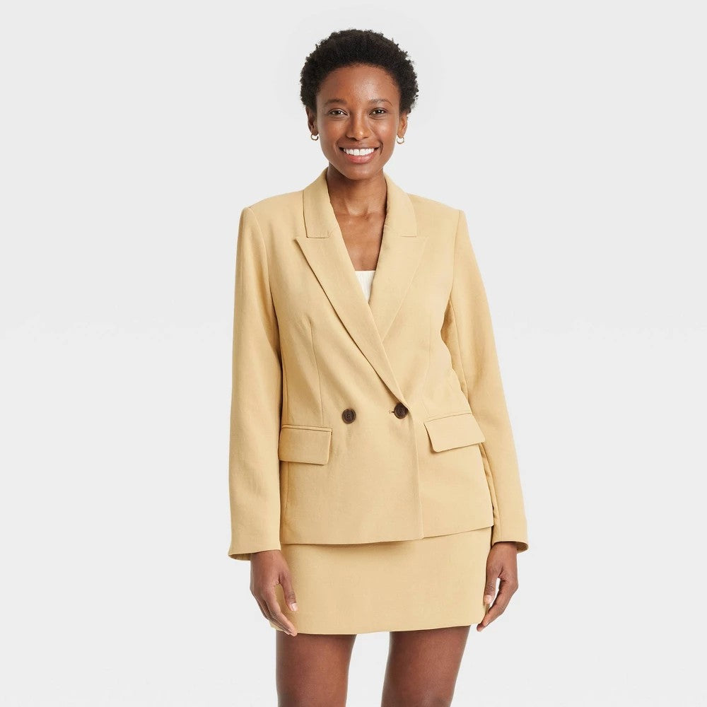 Women's Signature Crepe Slim Fit Blazer - A New Day™