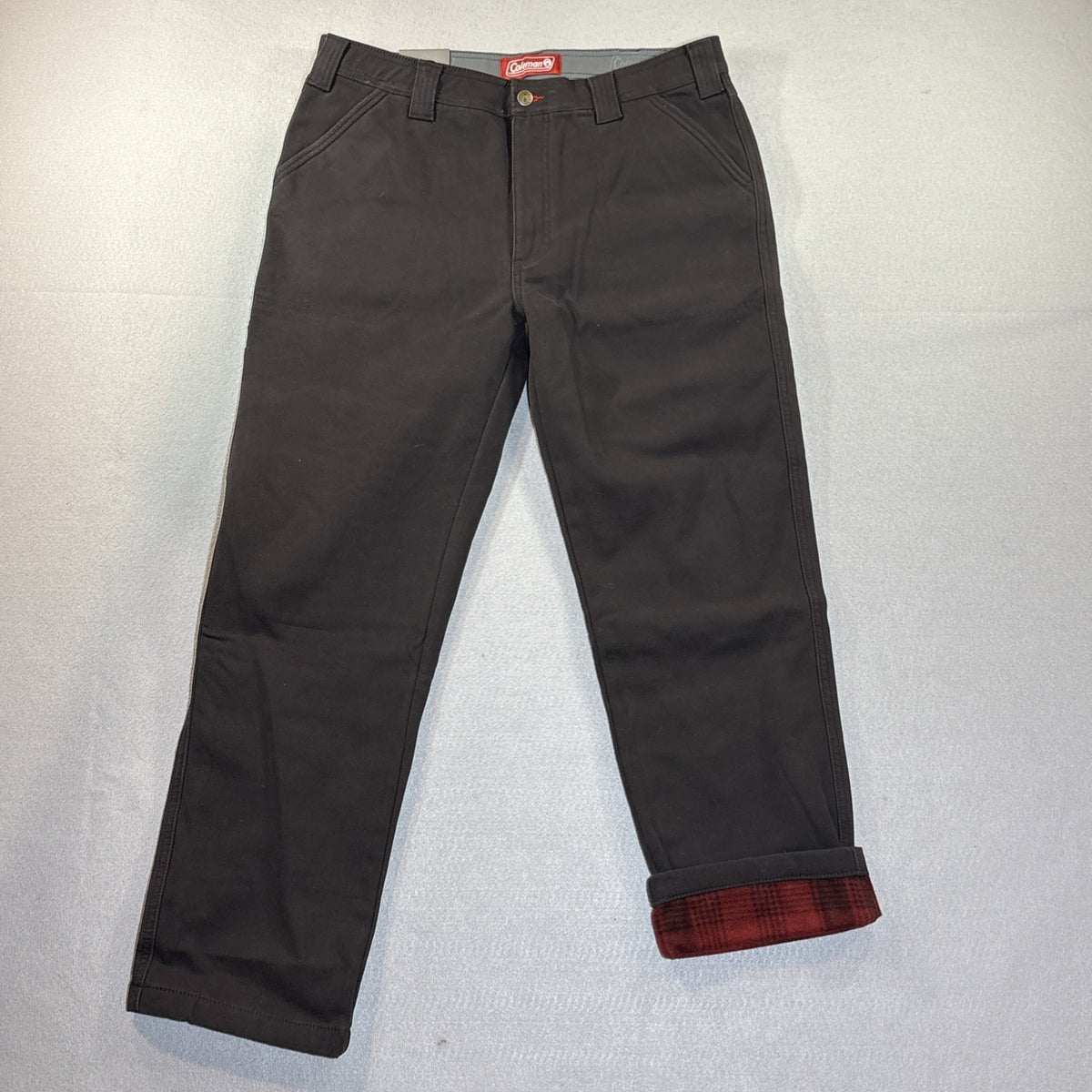 Coleman Men's Fleece Lined Utility Pants – Tear Resistant Stretch, Phantom (307)