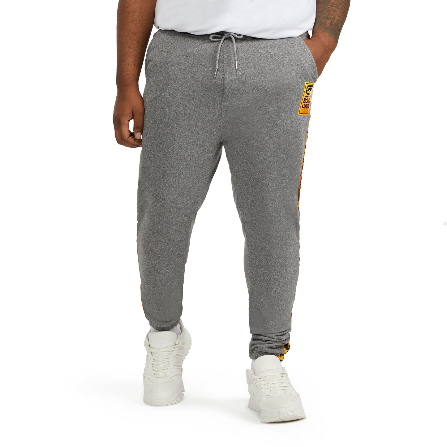 Ecko Unltd Men's Side Logo Tape Fleece Jogger Sweatpants