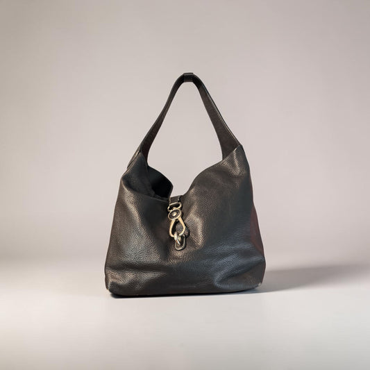 Dooney & Bourke Pebble Grain Small Logo Lock Sac
