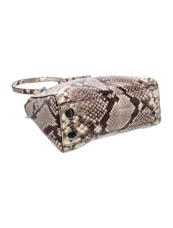Michael Kors Snakeskin Snap Top Handle Bag