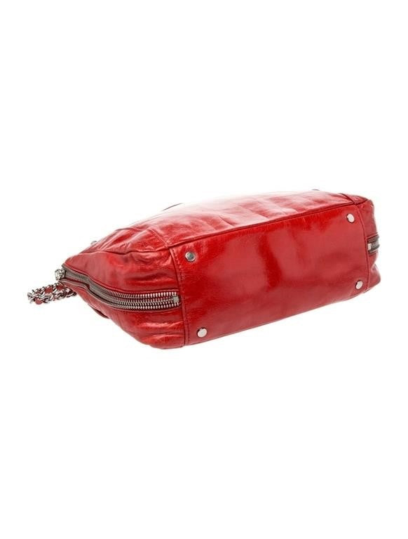 Rebecca Minkoff Red Leather Snap Shoulder Bag