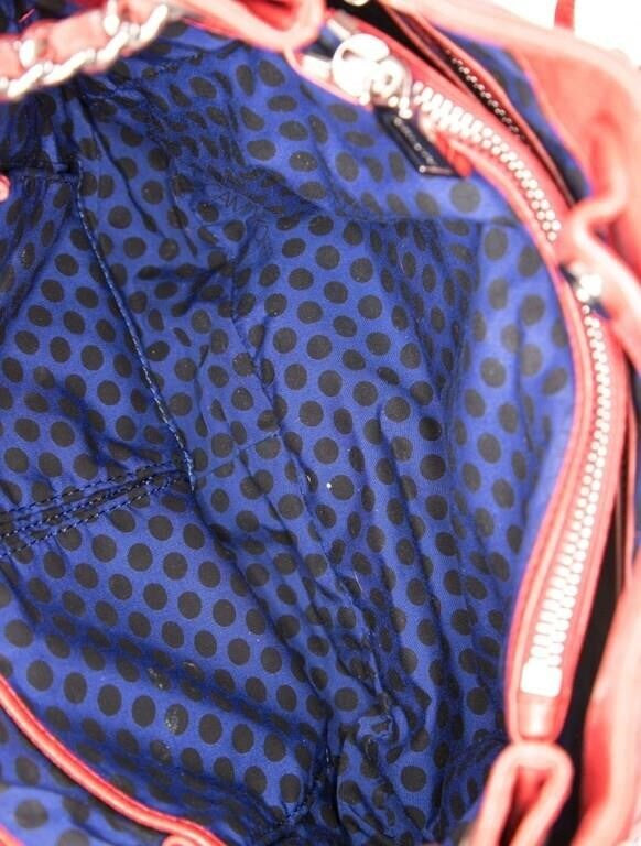 Rebecca Minkoff Red Leather Snap Shoulder Bag