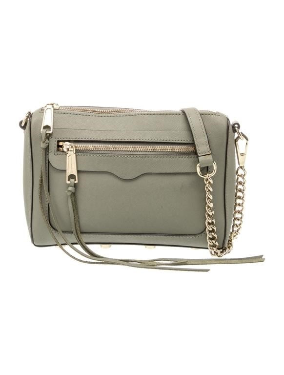 Rebecca Minkoff Grey Leather Zip Closure Hobo