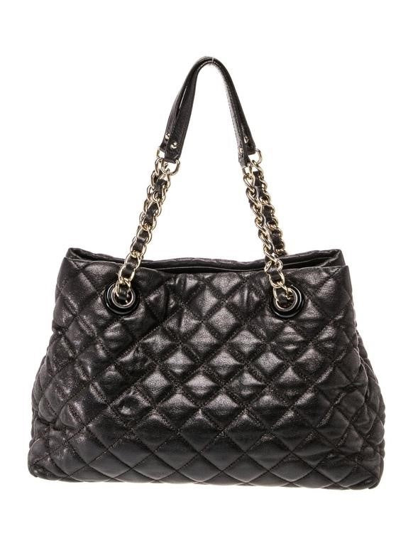 Kate Spade New York Black Iridescent Leather Gold Coast Maryanne Tote