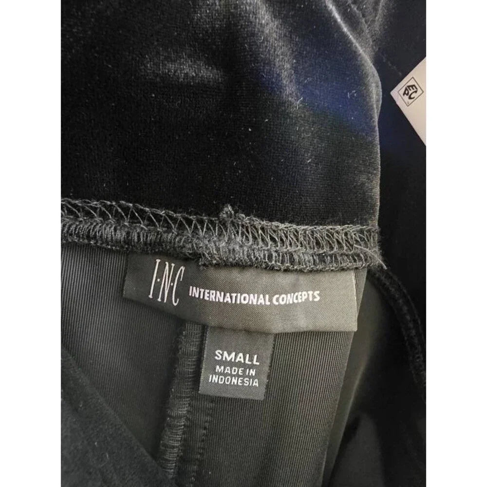 INC High Rise Contour Waistband Velvet Leggings